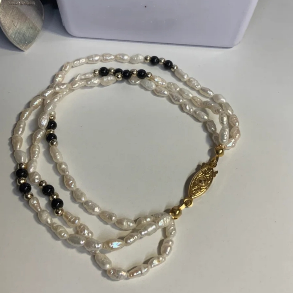 Pearl Bead Gold Set - Picture 7 of 8